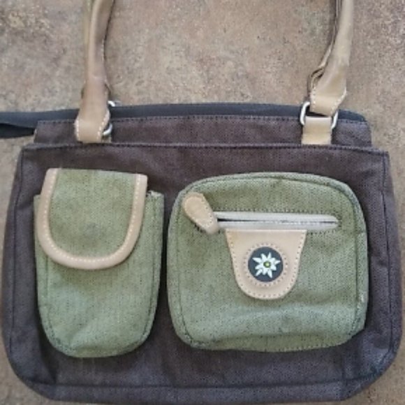 Sherpani Bags Sherpani Brown Double Strap Multi Pocket Shoulder Bag